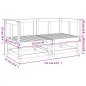 vidaXL Sofás de esquina de jardín 2 uds madera maciza de pino negro vidaXL Sofás de esquina de jardín 2 uds madera maciza de pino negro
