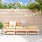 vidaXL Juego de muebles de jardín 3 piezas madera maciza de pino vidaXL Juego de muebles de jardín 3 piezas madera maciza de pino