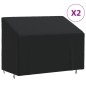 vidaXL Cubiertas bancos 2 plazas 2 uds tela Oxford 420D 134x70x65/94cm vidaXL Cubiertas bancos 2 plazas 2 uds tela Oxford 420D 134x70x65/94cm