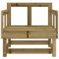 vidaXL Sillones de jardín 2 unidades madera impregnada de pino vidaXL Sillones de jardín 2 unidades madera impregnada de pino