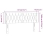 vidaXL Cabecero con LED de tela gris oscuro 147x16x78/88 cm vidaXL Cabecero con LED de tela gris oscuro 147x16x78/88 cm