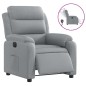 vidaXL Sillón reclinable eléctrico tela gris claro vidaXL Sillón reclinable eléctrico tela gris claro