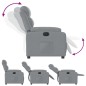 vidaXL Sillón reclinable eléctrico tela gris claro vidaXL Sillón reclinable eléctrico tela gris claro