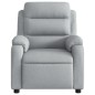 vidaXL Sillón reclinable eléctrico tela gris claro vidaXL Sillón reclinable eléctrico tela gris claro