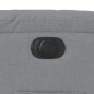 vidaXL Sillón reclinable eléctrico tela gris claro vidaXL Sillón reclinable eléctrico tela gris claro