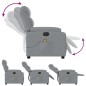 vidaXL Sillón reclinable de masaje eléctrico tela gris claro vidaXL Sillón reclinable de masaje eléctrico tela gris claro