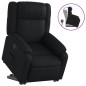 vidaXL Sillón reclinable elevable cuero artificial negro vidaXL Sillón reclinable elevable cuero artificial negro