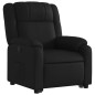 vidaXL Sillón reclinable elevable cuero artificial negro vidaXL Sillón reclinable elevable cuero artificial negro