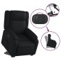vidaXL Sillón reclinable elevable cuero artificial negro vidaXL Sillón reclinable elevable cuero artificial negro