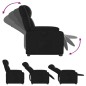 vidaXL Sillón reclinable elevable cuero artificial negro vidaXL Sillón reclinable elevable cuero artificial negro