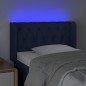 vidaXL Cabecero con LED de tela azul 83x16x78/88 cm vidaXL Cabecero con LED de tela azul 83x16x78/88 cm