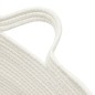 vidaXL Cesta para ropa sucia algodón beige y blanco Ø60x36 cm vidaXL Cesta para ropa sucia algodón beige y blanco Ø60x36 cm