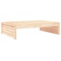 vidaXL Taburete de jardín madera maciza de pino 120x80 cm vidaXL Taburete de jardín madera maciza de pino 120x80 cm