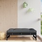 vidaXL Taburete de jardín madera maciza de pino negro 120x80 cm vidaXL Taburete de jardín madera maciza de pino negro 120x80 cm