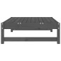 vidaXL Taburete de jardín madera maciza de pino gris 120x80 cm vidaXL Taburete de jardín madera maciza de pino gris 120x80 cm