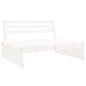 vidaXL Sofá central de jardín madera maciza de pino blanco 120x80 cm vidaXL Sofá central de jardín madera maciza de pino blanco 120x80 cm