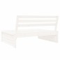vidaXL Sofá central de jardín madera maciza de pino blanco 120x80 cm vidaXL Sofá central de jardín madera maciza de pino blanco 120x80 cm