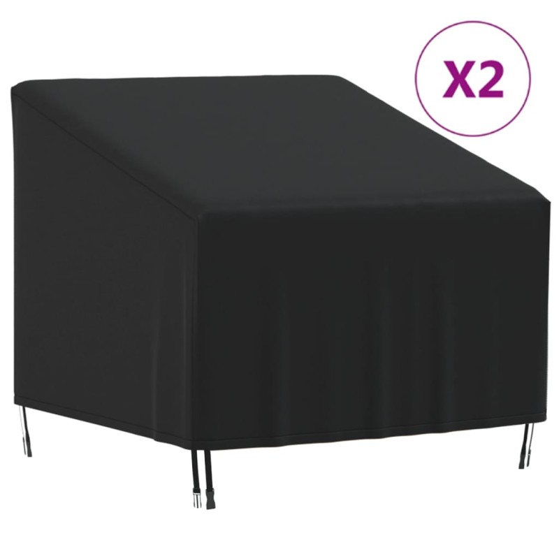 vidaXL Cubiertas sillas jardín 2 uds tela Oxford 420D 90x90x50/75 cm vidaXL Cubiertas sillas jardín 2 uds tela Oxford 420D 90x90x50/75 cm