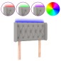 vidaXL Cabecero con LED de tela gris claro 83x16x78/88 cm vidaXL Cabecero con LED de tela gris claro 83x16x78/88 cm