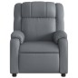 vidaXL Sillón de masaje reclinable eléctrico cuero sintético gris vidaXL Sillón de masaje reclinable eléctrico cuero sintético gris