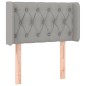 vidaXL Cabecero con LED de tela gris claro 83x16x78/88 cm vidaXL Cabecero con LED de tela gris claro 83x16x78/88 cm