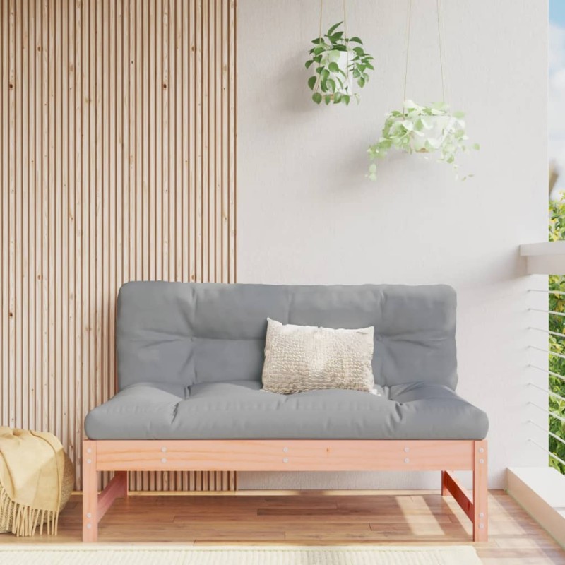 vidaXL Sofá central de jardín madera maciza de abeto Douglas 120x80 cm