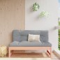 vidaXL Sofá central de jardín madera maciza de abeto Douglas 120x80 cm