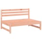 vidaXL Sofá central de jardín madera maciza de abeto Douglas 120x80 cm