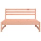 vidaXL Sofá central de jardín madera maciza de abeto Douglas 120x80 cm