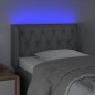 vidaXL Cabecero con LED de tela gris claro 83x16x78/88 cm vidaXL Cabecero con LED de tela gris claro 83x16x78/88 cm