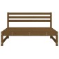vidaXL Sofá central de jardín madera maciza pino marrón miel 120x80 cm vidaXL Sofá central de jardín madera maciza pino marrón miel 120x80 cm