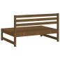 vidaXL Sofá central de jardín madera maciza pino marrón miel 120x80 cm vidaXL Sofá central de jardín madera maciza pino marrón miel 120x80 cm