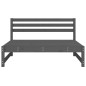vidaXL Sofás centrales de jardín 2 uds madera de pino gris 120x80 cm vidaXL Sofás centrales de jardín 2 uds madera de pino gris 120x80 cm