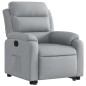 vidaXL Sillón reclinable elevable de tela gris claro vidaXL Sillón reclinable elevable de tela gris claro