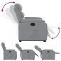 vidaXL Sillón reclinable elevable de tela gris claro vidaXL Sillón reclinable elevable de tela gris claro