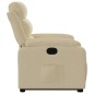vidaXL Sillón reclinable elevable de tela color crema vidaXL Sillón reclinable elevable de tela color crema