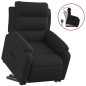 vidaXL Sillón reclinable elevable tela negro