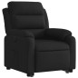 vidaXL Sillón reclinable elevable tela negro
