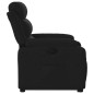 vidaXL Sillón reclinable elevable tela negro