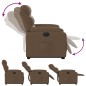 vidaXL Sillón eléctrico reclinable elevable de tela marrón vidaXL Sillón eléctrico reclinable elevable de tela marrón