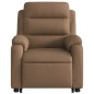 vidaXL Sillón eléctrico reclinable elevable de tela marrón vidaXL Sillón eléctrico reclinable elevable de tela marrón