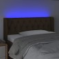 vidaXL Cabecero con LED de tela marrón oscuro 103x16x78/88 cm vidaXL Cabecero con LED de tela marrón oscuro 103x16x78/88 cm