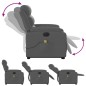 vidaXL Sillón de masaje eléctrico reclinable elevable tela gris oscuro vidaXL Sillón de masaje eléctrico reclinable elevable tela gris oscuro