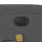 vidaXL Sillón de masaje eléctrico reclinable elevable tela gris oscuro vidaXL Sillón de masaje eléctrico reclinable elevable tela gris oscuro