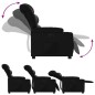 vidaXL Sillón reclinable eléctrico de cuero sintético negro vidaXL Sillón reclinable eléctrico de cuero sintético negro