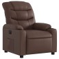 vidaXL Sillón reclinable eléctrico de cuero sintético marrón vidaXL Sillón reclinable eléctrico de cuero sintético marrón