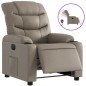 vidaXL Sillón reclinable eléctrico de cuero sintético color capuchino vidaXL Sillón reclinable eléctrico de cuero sintético color capuchino