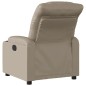 vidaXL Sillón reclinable eléctrico de cuero sintético color capuchino vidaXL Sillón reclinable eléctrico de cuero sintético color capuchino