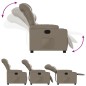 vidaXL Sillón reclinable eléctrico de cuero sintético color capuchino vidaXL Sillón reclinable eléctrico de cuero sintético color capuchino