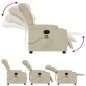 vidaXL Sillón de masaje reclinable eléctrico cuero sintético crema vidaXL Sillón de masaje reclinable eléctrico cuero sintético crema
